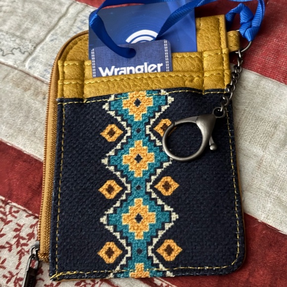 Wrangler Boho Aztec / Mustard Leather Wallet - Picture 4 of 4